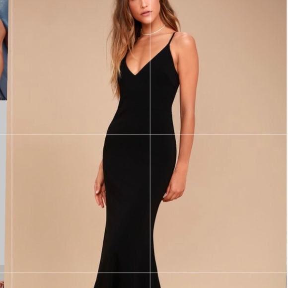 Infinite Glory Black Maxi Dress, size 10/12 - Picture 1 of 4